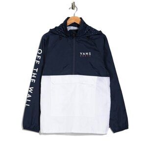 Vans  jacket Windbreaker in white/blue NWT
